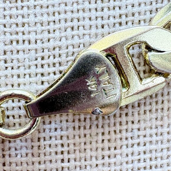 VTG 14K Gold Plated Copper Base Metal Mariner Link Chain Size 24" Length - Picture 7 of 12